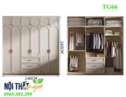Chia ngăn tủ quần áo 3 buồng