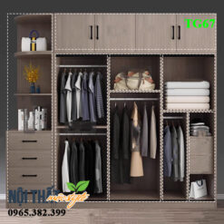 Chia ngăn tủ quần áo 3 buồng đẹp