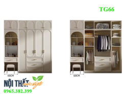 Chia ngăn tủ quần áo đẹp TG66