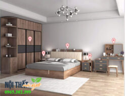 Combo nội thất phòng ngủ hiện đại TG67