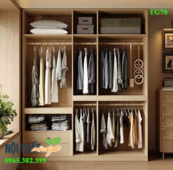Chia ngăn tủ quần áo 3 buồng khoa học