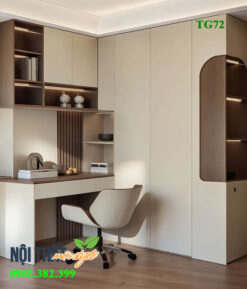 Tủ quần áo liền bàn học TG72