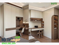 tủ quần áo gỗ công nghiệp Tg72 đẹp hiện đại