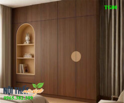 Tủ quần áo đẹp TG80 từ gỗ công nghiệp