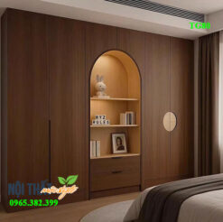 Tủ quần áo gỗ công nghiệp âm tường TG80