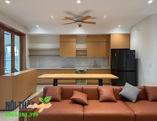 Cận cảnh phòng bếp , phòng khách, tủ giày đơn giản mà đẹp thu hút
