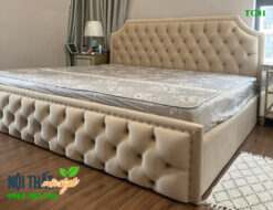 Giường bọc nỉ cao cấp TG81
