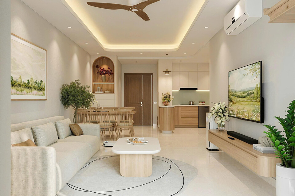 thiết kế nội thất phòng khách đẹp